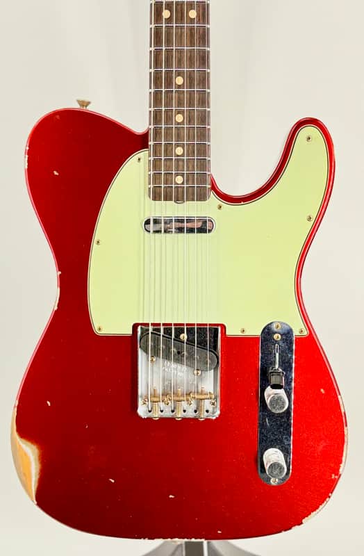 Fender USA Custom Shop 1963 Telecaster Relic'd Candy Apple Red Serial#: CZ589852 image 1