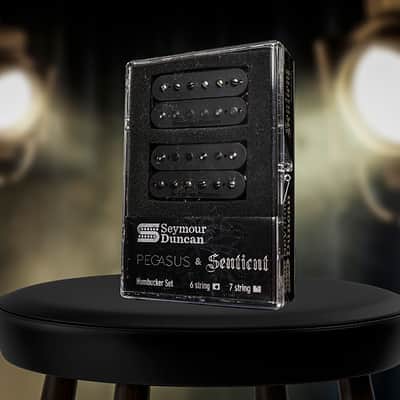 Seymour Duncan Pegasus / Sentient 6 String Humbucker Pickup Set Black 11108-95-B