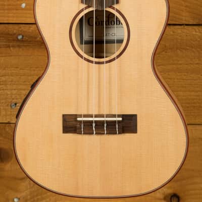 Cordoba 24T-CE Spruce Tenor Electro Ukulele | Natural image 1