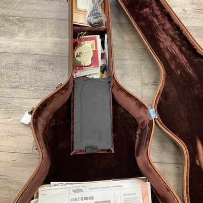 Gretsch 6189 Streamliner 1955 - 1957 - Bamboo Yellow with Copper Mist Back image 11