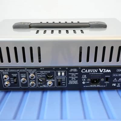 Carvin V3M 3-Channel 50-Watt Micro Tube Guitar Amp Head 2010s - Silver image 3