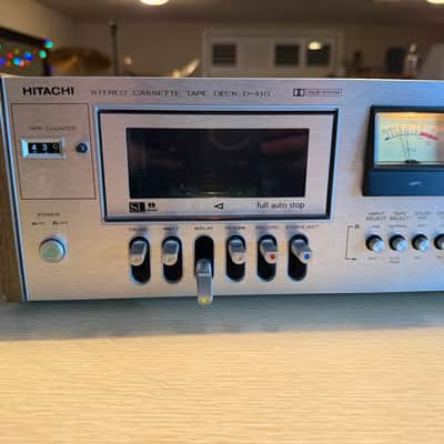Hitachi Stereo Deck D-410 VU Metres Wooden Casing Fresh Full Servicing X Rare🎶 image 5