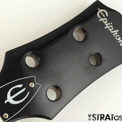Epiphone Embassy Bass Double Cut BODY & NECK Mahogany Bass Graphite Black image 9
