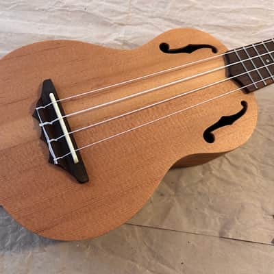 Stagg Soprano Ukulele USX-ROS- S Solid Top F holes and side Soundhole NOS Excellent Condition in original carton box with tags image 3