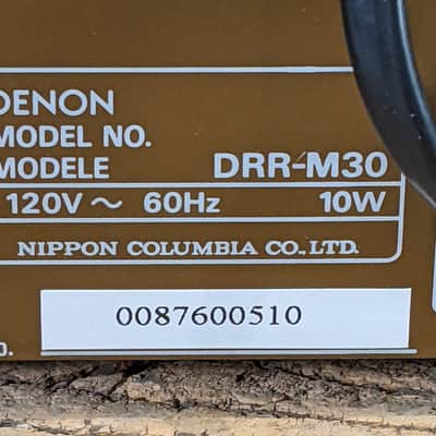 Denon DRR-M30 2000 Compact Cassette Deck M-Series image 8