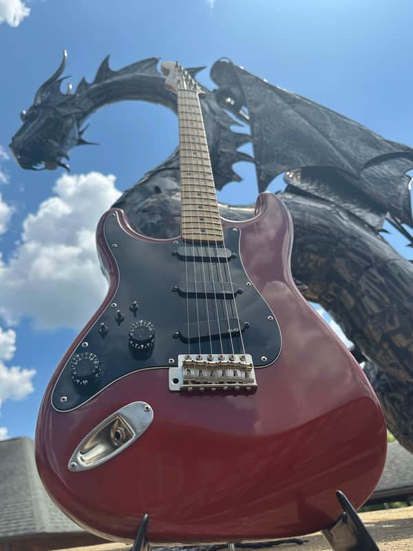 Greco SE Stratocaster Owned By Elliot Easton 1980 - Dakota Red Left Handed OHSC image 1