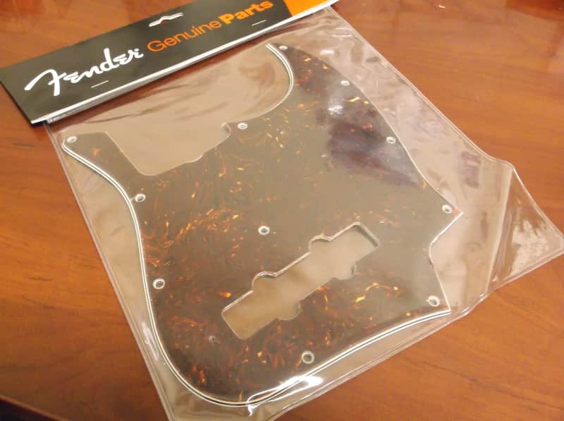 Genuine Fender Pickguard For '62 Jazz Bass, TORTOISE, 099-2022-000 image 1