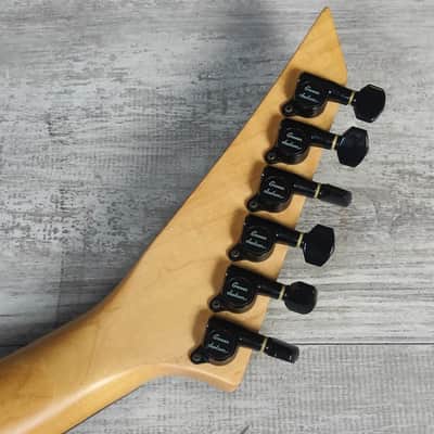 1996 Grover Jackson Japan Mini Rhoads Flying V w/Onboard Speaker/Amp (Polka Dot) image 14
