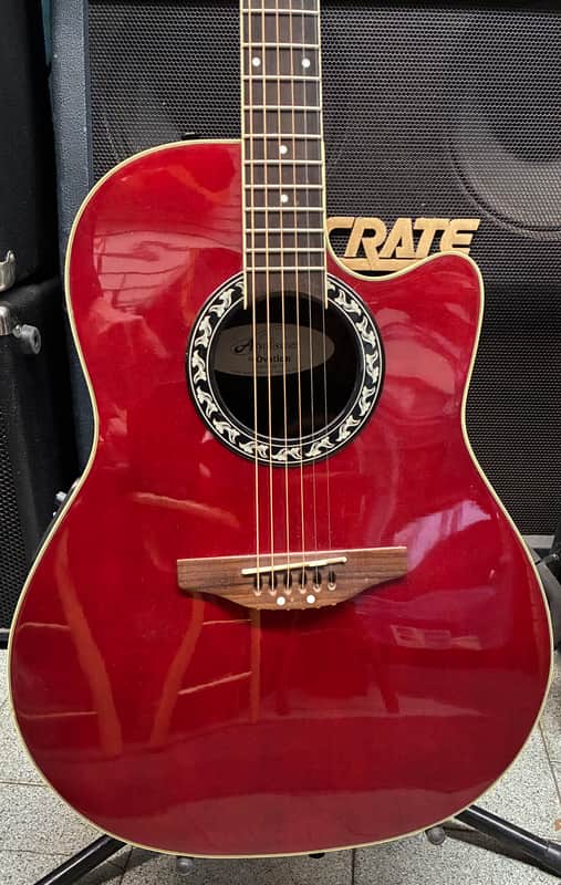 Applause by Ovation AE-128 - Acoustic Electric Guitar Trans-Red image 1