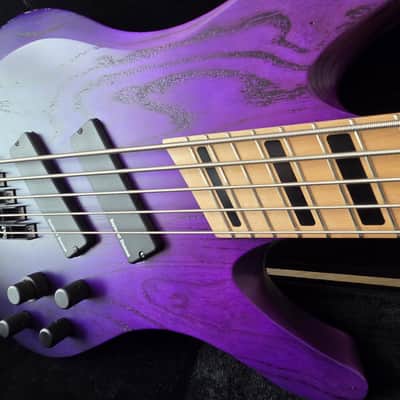 Acacia Guitars Atlas Bass 5-String 2021 - Purple Fade image 1