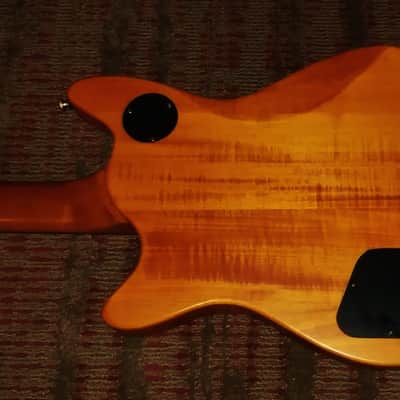 2005 MIK Squier Master Series M-80 Set Neck Electric Guitar M80 Satin Amber image 3
