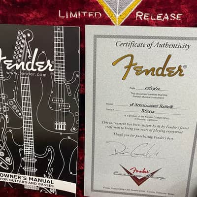 Fender Masterbuilt 58 Stratocaster (Dennis Galuszka), Abby Ybarra Pickups, 2 tone Sunburst Relic image 24