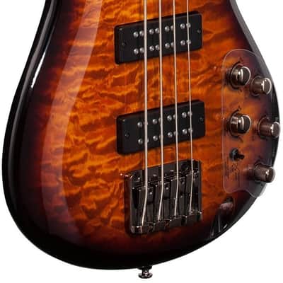 Ibanez SR400EQM SR Standard Series Electric Bass - Dragon Eye Burst image 4