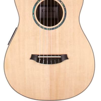 Cordoba Mini II EB-CE Mini Acoustic-Electric Guitar Natural, Amazing Travel Guitar Support Small Biz image 1