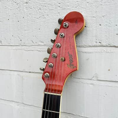 ULTRA RARE 1978 Greco ORDER MADE (Fretboard BINDING, 12" Radius Fretboard = GIBSON FEEL, Chunky D-Shape Neck) SE-600 Super Sounds (Burgundy Mist / Candy Apple Red Metallic + Matching Headstock) ... Maxon Excel PU-100 CLONE pickups + ORIGINAL HARD CASE image 16