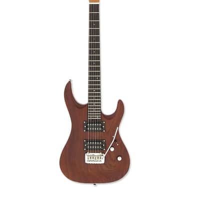 Aria Pro Ii Electric Guitar Mac Dlx Stained Brown image 2