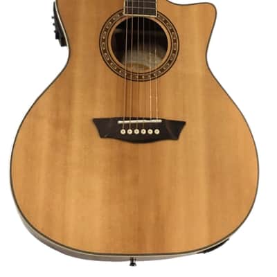 Washburn Guitar - Acoustic electric WG7SCE-A Harvest Grand Auditorium image 4