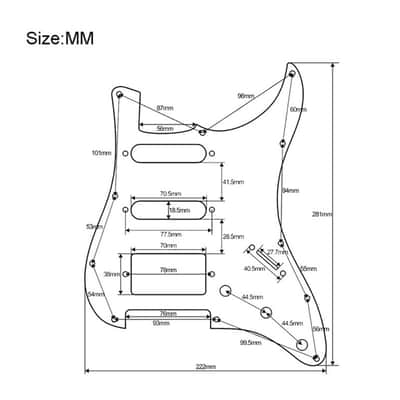 OEM Electric Guitar Board Circuit Assembly / Finger Pick Guard White 2023 image 4