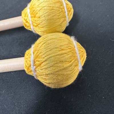 Mike Balter 21B Pro Vibe Series Mallets, Birch, Yellow - EXCELLENT image 3