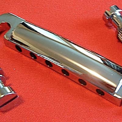 Guitar Parts STOP BAR Tailpiece Stopbar - CHROME image 1