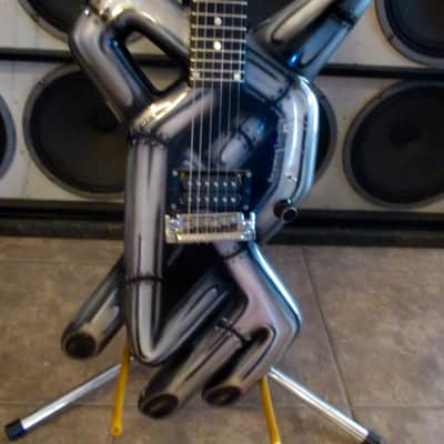 B.C. Rich USA Randy Piper 'Pipes' (W.A.S.P.)  1984 Silver/Black image 1