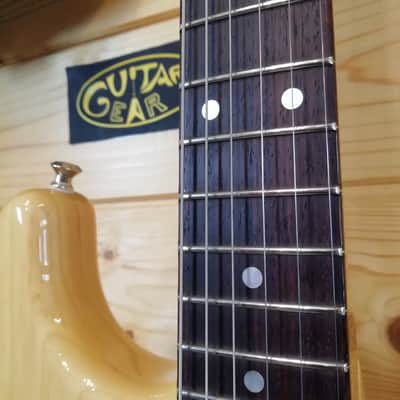 Fender American Custom Strat NOS Rosewood Fingerboard - Amber Natural image 13