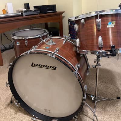 Ludwig 14/18/24 Drum Kit Vintage Mid - 1970’s - Mahogany Cortex image 12