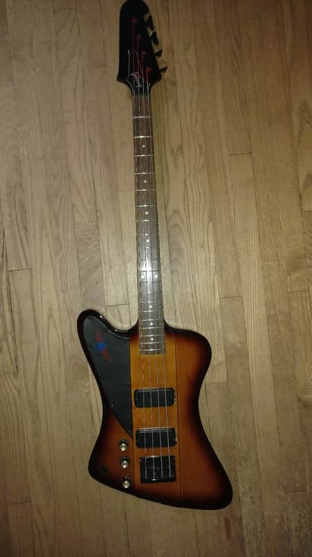Left​  Handed Tokai Thunderbird Bass Guitar 1992 Tobacco Sunburst image 1