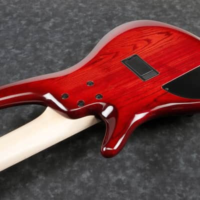 Ibanez Adam Nitti Signature 5str Electric Bass w/Bag - Transparent Wine Red Burst (ANB205TWB) image 13