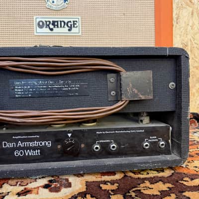 Vintage 1970s Dan Armstrong 60w Guitar Valve Amplifier Head w/ Partridge TF image 10