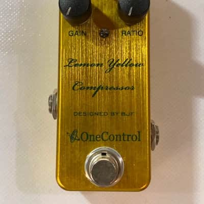 One Control Lemon Yellow Compressor | Reverb