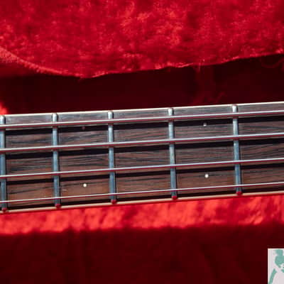 Vintage 1965 Mosrite of California "The Ventures" 4 String Bass w Brazilian Rosewood FB & OHSC - Made in the USA image 12