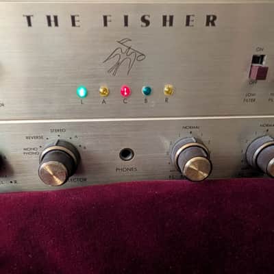 fisher x-202b integrated amplifier rebuilt and ready for service early 60's image 3