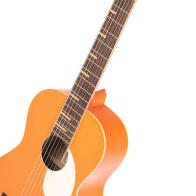 Ortega RGA-ORG Gaucho Series 4/4 Nylon String Guitar 6-String - Orange + Gig Bag image 11