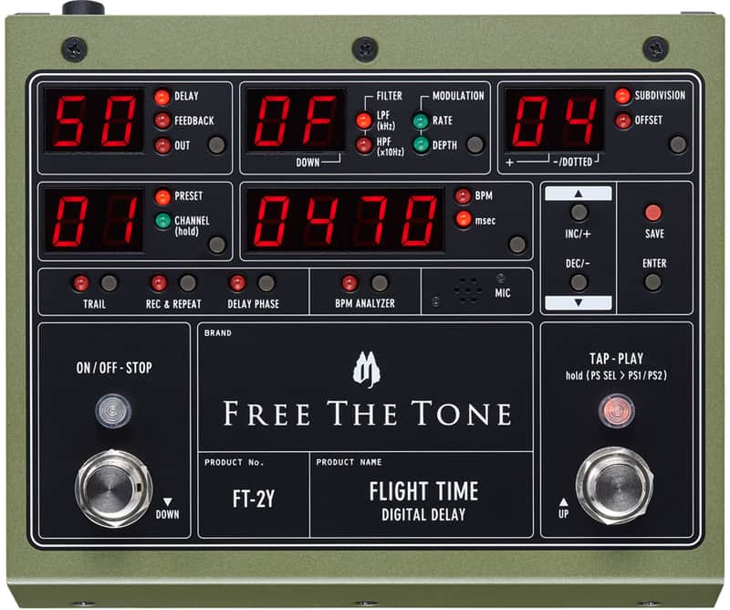 Free The Tone FT-2Y Flight Time Digital Delay | Reverb
