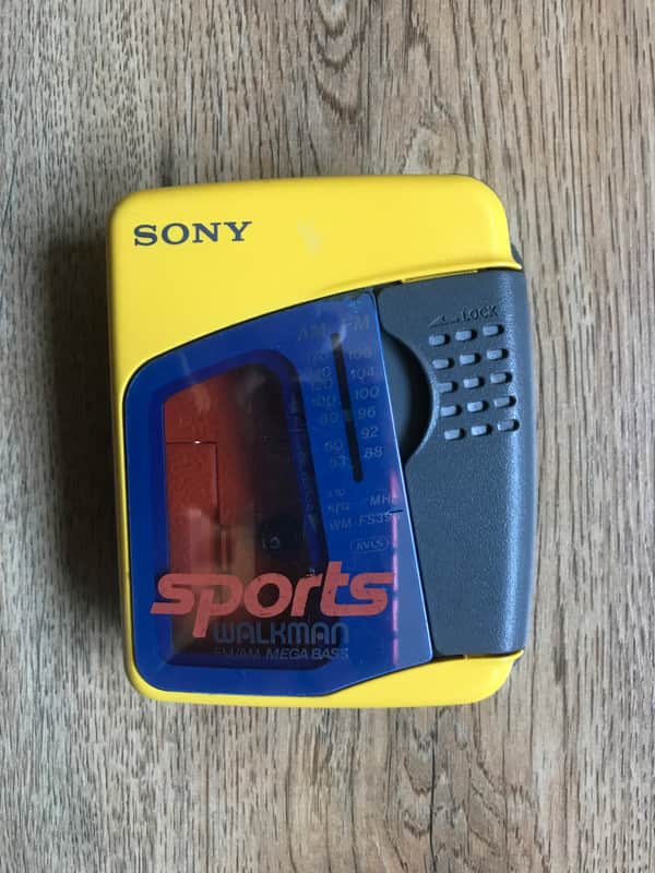 Sony Sports Radio/Cassette Walkman 1990 Yellow image 1