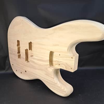 Unfinished Ash P/J bass guitar body - fits fender necks J2514 image 7