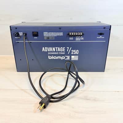 Biamp Advantage 7/250 250W 7-Channel Powered Mixer Made in USA w/ Attached Power Cord 1995 image 7
