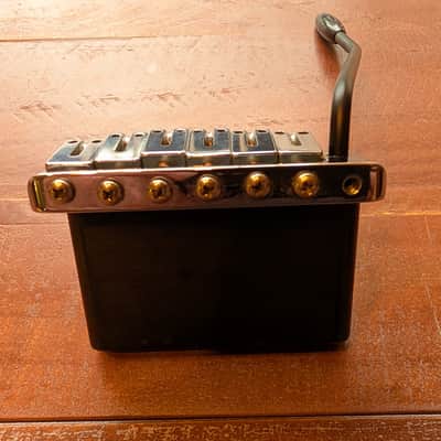 MannMade USA Tremolo Bridge With Trem Arm Heavy Block Chrome/Black 15.6Oz image 8