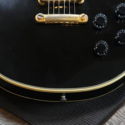 1976 Gibson Les Paul Custom Double Cream Electric Guitar Black Ebony + OHSC image 5