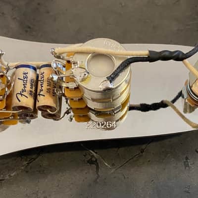 1960's Style Fender Jazz Bass wiring harness with FENDER Pots, Caps, Knobs! NEW! image 2