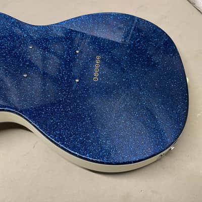 Danelectro 59M 12SDC 12-string Guitar MIK Made In Korea Blue Sparkle image 18