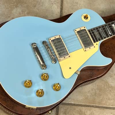 2025 Gibson Custom 1957 Chambered Les Paul M2M Murphy Lab Ultra Light Aged Frost Blue Top image 3