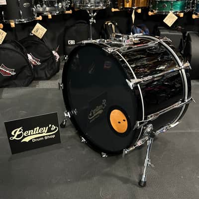 Vintage Late 80's Pearl BLX 16x24" Bass Drum in Piano Black Lacquer image 1