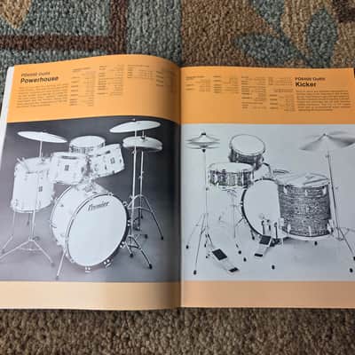 Vintage 1973 Premier Full-Line Drum Catalog! Rare, Original Case Candy, Paperwork! image 6