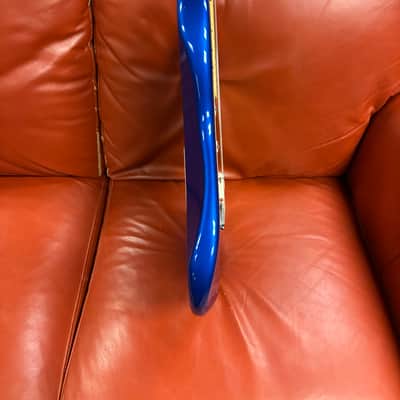 2004 50th Anniversary Fender American Series Stratocaster with Maple Fretboard Chrome Blue image 10