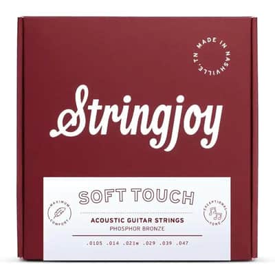 Stringjoy 10.5-47 Soft Touch Naturals PB Acoustic Guitar Strings - SJ-NB10547SF image 2