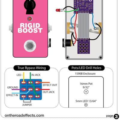 Immagine RigidBoost PCB - Build your own NO-CRACKLE SHO Boost Pedal! - 3
