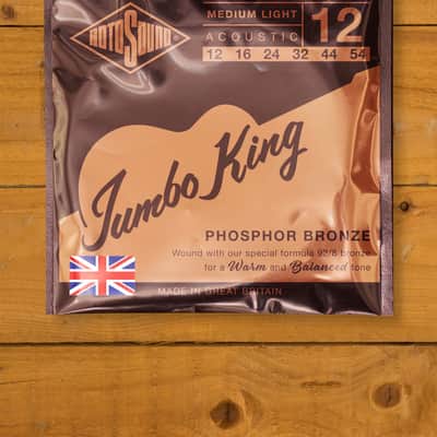 Rotosound JK12 Jumbo King - Phosphor Bronze Acoustic Guitar Strings - Medium Light - 12-54 image 2