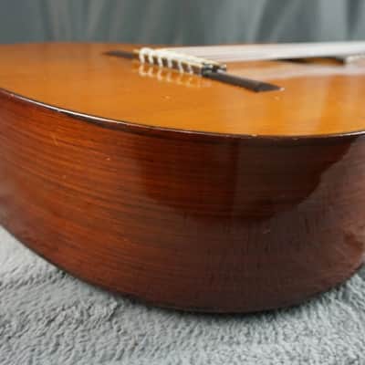 Teruaki Nakade No. 20 Classical Guitar 1964 Tokyo Handmade w/ Hard Case – Refret, Crack Repair, Setup image 5